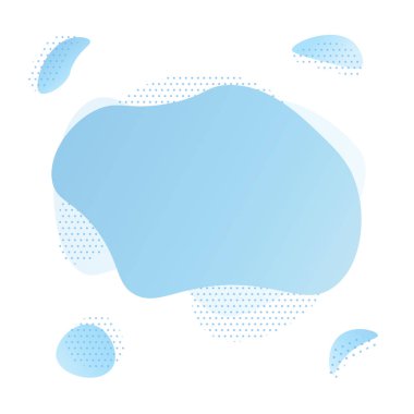 Soyut Sıvı eleman grafik gradyan düz stil tasarımı beyaz arka plan üzerinde izole.