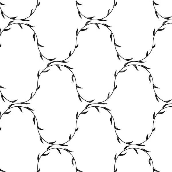 Modèle Feuille Rétro Isolé Sur Fond Blanc Illustration Vectorielle — Image vectorielle