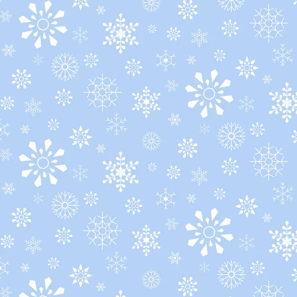 Padrão Floco Neve Feliz Natal Feliz Ano Novo Fundo Ilustração —  Vetores de Stock