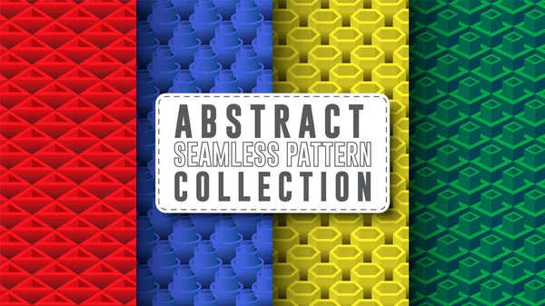 Colección Patrones Sin Costura Abstracta Geométrica Ilustraciones De Stock Sin Royalties Gratis
