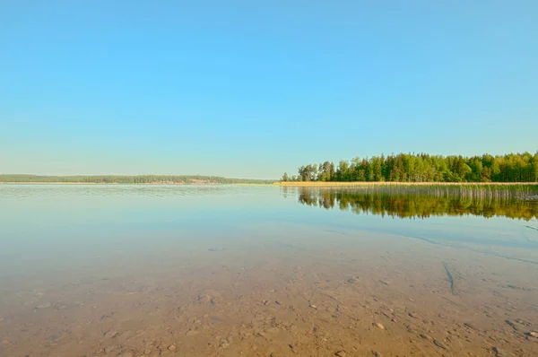 Finse Zomer Natuur Zijn Best Een Traditionele Landschap Kalm Rustig — Stockfoto