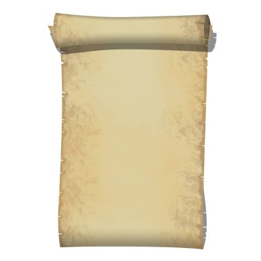 Beyaz Arkaplanda Yazılı Eski Kağıt