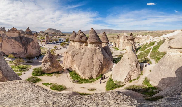 The famous tourist valley  Pashabagh. panoramic view. Cappadocia — Stock Photo, Image