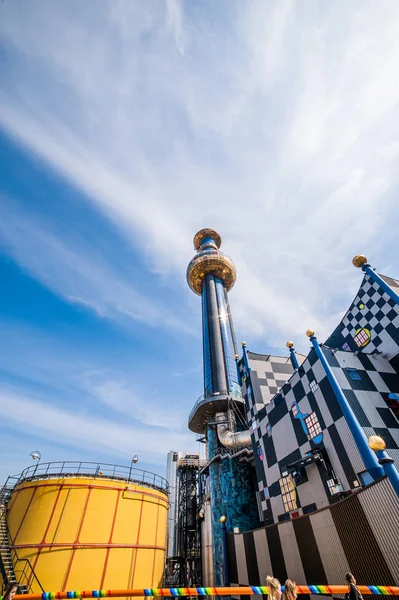 Vienna, Austria - 2 April 2019: famous Spittelau waste incinerat — Stock Photo, Image