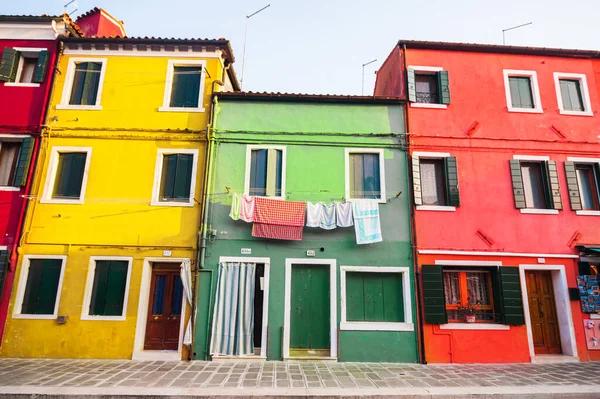 Burano Italy November 2017 Famous Colorful Buildings — Stock Photo, Image