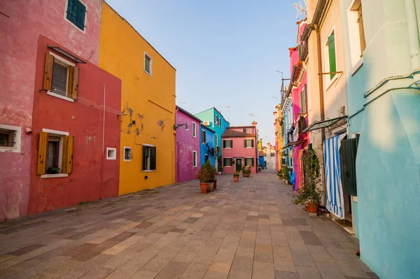 Famosos Edificios Colores Burano Italia —  Fotos de Stock