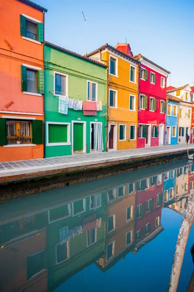 Famosi Edifici Colorati Burano Italia — Foto Stock