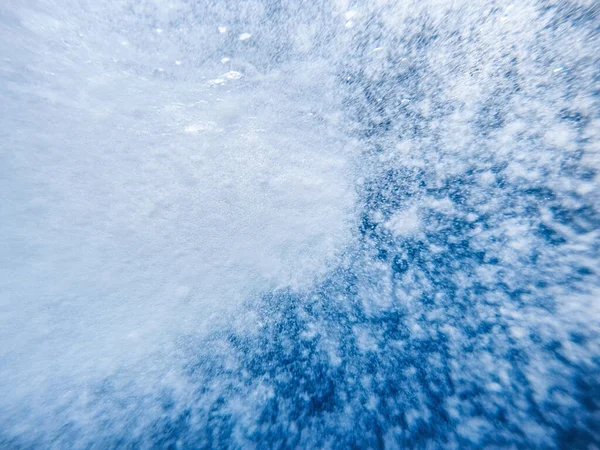 Bolle Aria Salgono Fuori Dall Acqua Bella Estate Naturale Primavera — Foto Stock