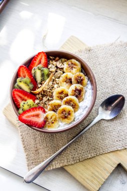 Bright kahvaltı meyve ve meyve ile