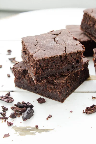 Bares Caseros Sanos Del Brownie — Foto de Stock