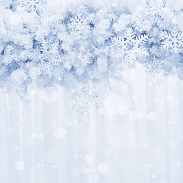 Vacances Hiver Concept Noël Flocons Neige Argent Forme Paillettes Sur — Photo