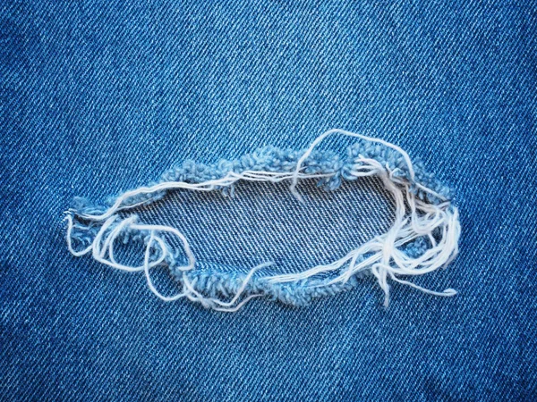 Zbliżenie Zgrywanie Rozdarty Wzór Światło Niebieski Denim Jeans Tekstury Tła — Zdjęcie stockowe