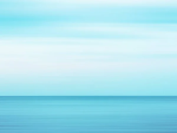 Suddig backgroundof klarblå himmel och hav på dagen — Stockfoto