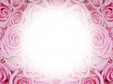 Sevgililer veya düğün günü backgrou için pembe gül çiçekleri buket