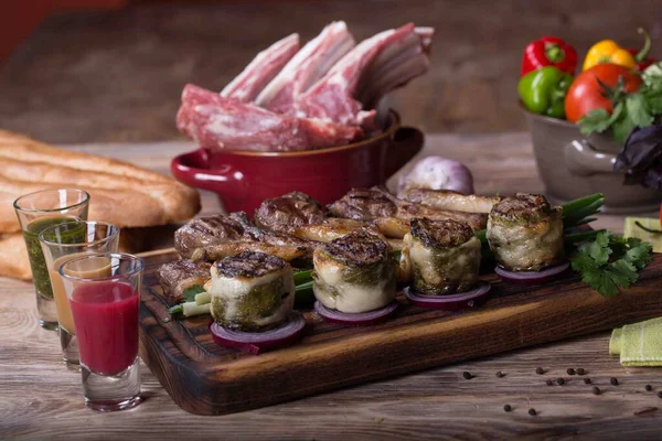 Asya yemeği ruloları