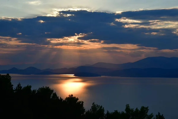 Akşamları Yunan Adaları — Stok fotoğraf