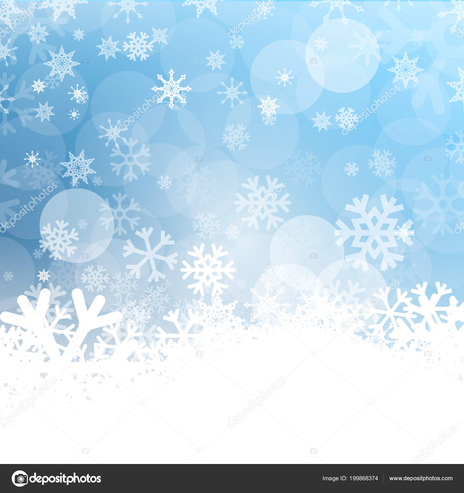 Vector Fondo Frío Diseño Invierno Congelado Con Copos Nieve Patrón Vector  de stock #199868374 de ©mejn, image size:1600x1700