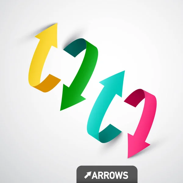 Colorful Vector Arrows Arrow Symbol Design — Stock Vector