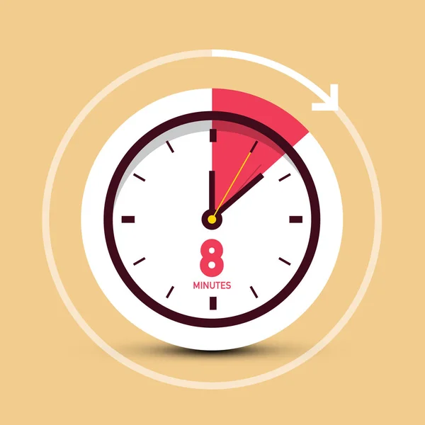 Symbole Temps Minutes Vecteur — Image vectorielle