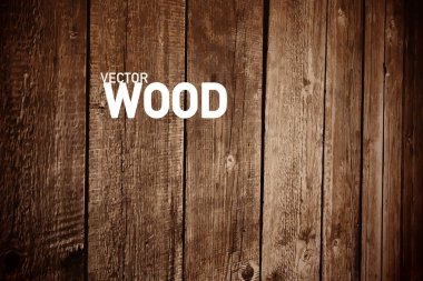 Ahşap vektör arka plan. Yaratıcı tasarımlar için koyu ahşap zemin.