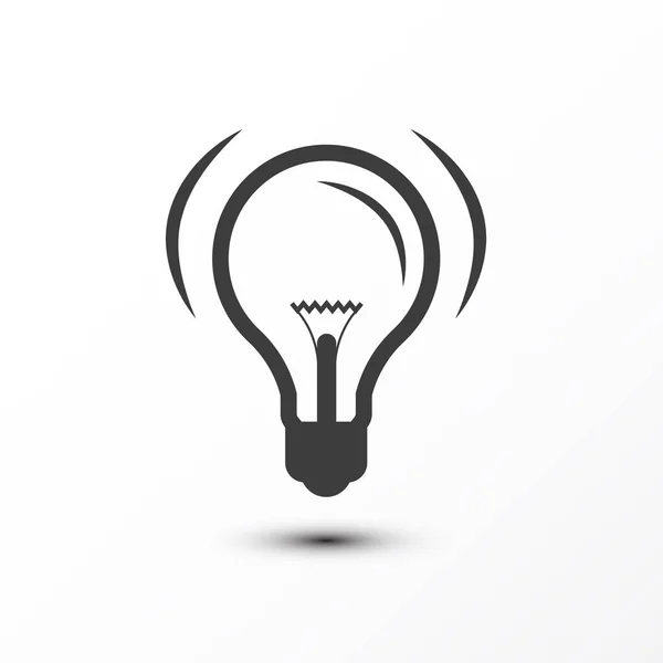 Het Pictogram Van Gloeilamp Vector Lightbulb Symbool Geïsoleerd — Stockvector