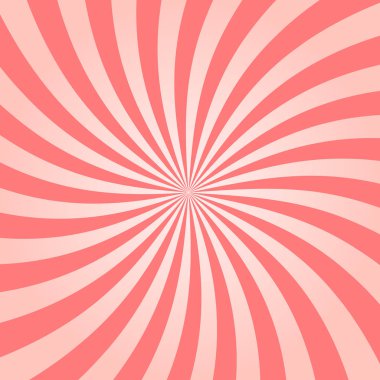 Retro vektör pembe Sunburst arka plan. Bükülmüş yıldız zemin ışınları.
