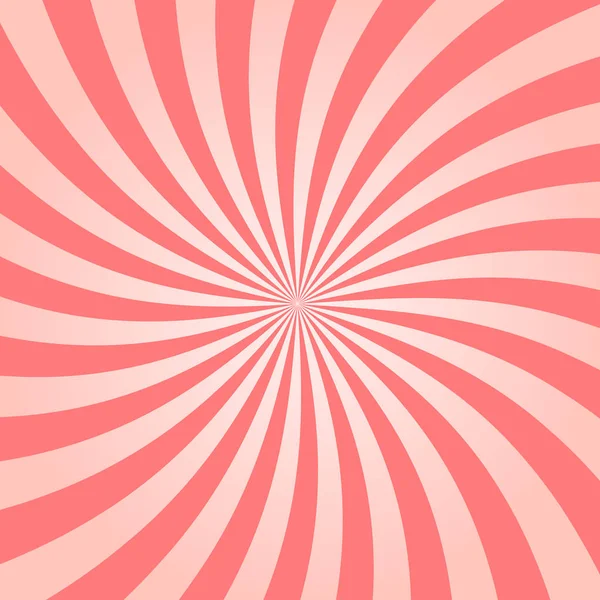 ピンク サンバーストのレトロなベクトルの背景。ツイスト スター光線背景. — ストックベクタ