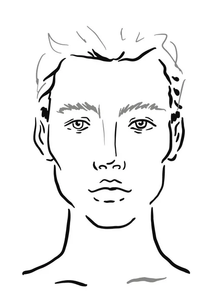 Face chart Makeup Artist Blank. Template. Vector illustration. Stock Vector  by ©melanjurga 133510946