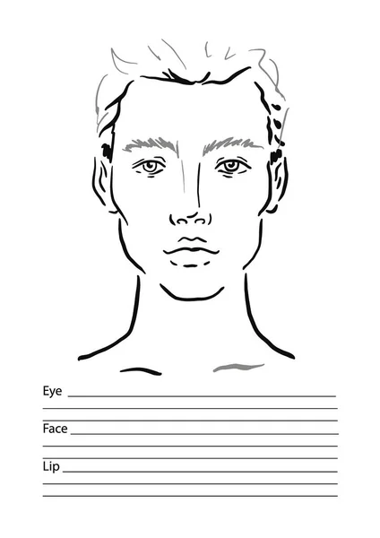 메이크업 아티스트 빈입니다 템플릿입니다 일러스트 — 스톡 벡터