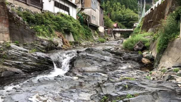 Река Протекает Через Префектуру Нара Япония — стоковое видео