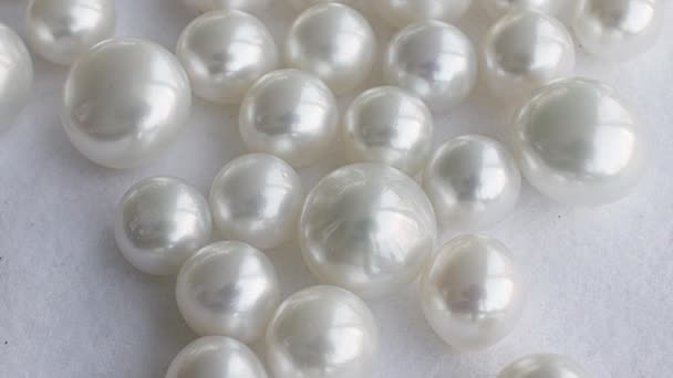 South Sea Pearls Gesorteerde Kleuren Maten — Stockvideo