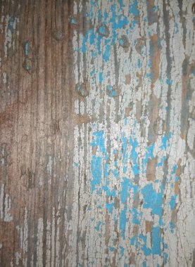Eski tahta Eski mavi boya izleri