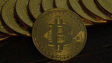 Nakit paralar bitcoin araştırma blockchain teknolojisi tarafından mayınlı. Yakın çekim