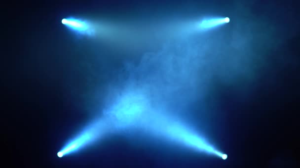 Achtergrond verlichting flash blauw — Stockvideo