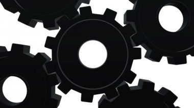 Vites beyaz arka plan üzerinde iplik siyah yakın çekim. Alfa kanalı