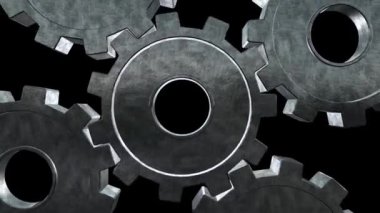 Beş vites sinekler iplik. Siyah arka plan. Yakın çekim. Alfa kanalı