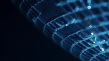 Ayna disko topu. Yakın çekim.