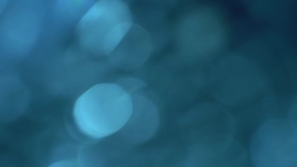 Fundo de Bokeh abstrato azul — Vídeo de Stock