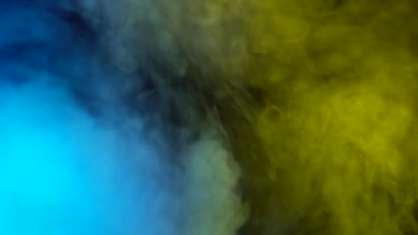 Background of colorful smoke at the concert — Stock Video