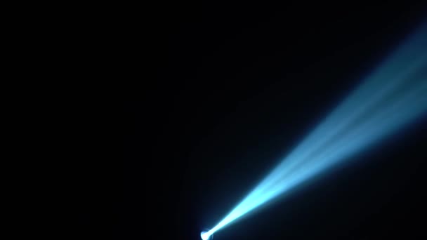 Ray of light at a concert on a black background — Stock Video