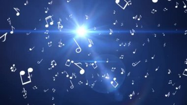 Beyaz renk düşen notlar