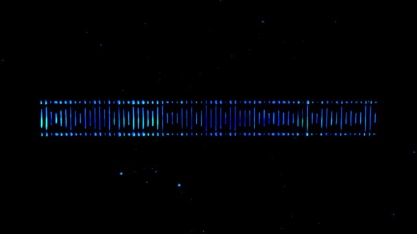 Σκέλη DNA συναρμολογούνται από επιμέρους στοιχεία. Μαύρο φόντο — Αρχείο Βίντεο