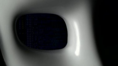 Program robot yakın gözler dolu değil