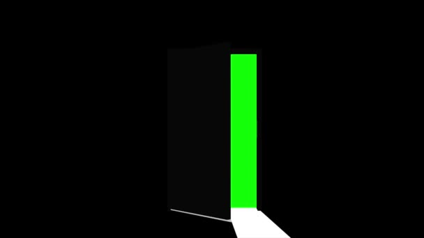 Ouverture de porte avec écran vert 