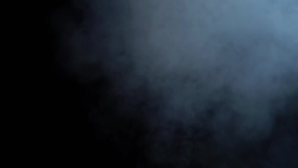 Siyah arka plan üzerinde buhar — Stok video