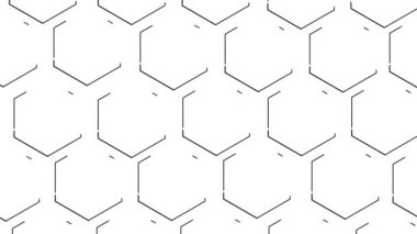 Birçok bal peteği şeklinde siyah çizgi taşır ve noktalı çizgi sonunda. Beyaz arka plan