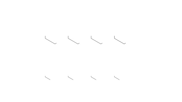 Nach und nach entstehen aus glatten Linien Waben, auf denen das Wort Honig geschrieben steht. weißer Hintergrund — Stockvideo