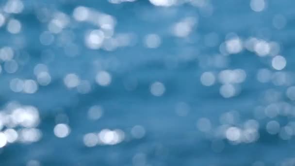 Bokeh Hintergrund mit Wasserbewegung. Nahaufnahme. Zeitlupe — Stockvideo