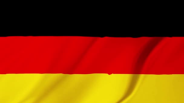 Alemania Bandera fondo 2 en 1 — Vídeos de Stock