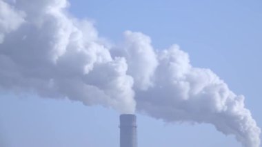 Mavi gökyüzü 005 üzerinde güzel bir duman duman yığını